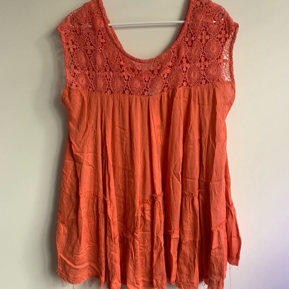 Altar’d State Coral Tunic Top